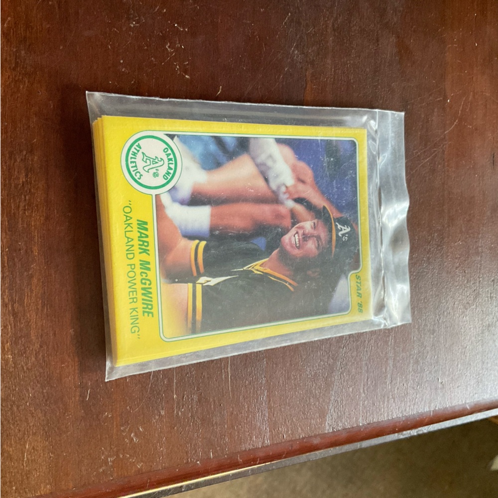 Mark McGwire Oakland power King 12 card SET BY STAR CO FROM 1984.